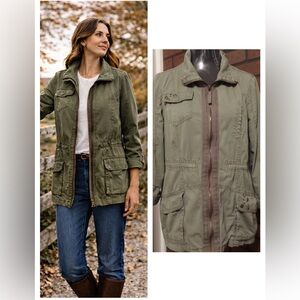 Olive Green Field Jacket XL Cotton Classic Utility Heritage Fall Layer